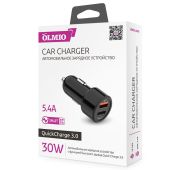 АЗУ OLMIO 2USB QC3.0+Smart IC 30W