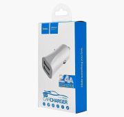 АЗУ HOCO Z12 USB dual port 2.4A (White)