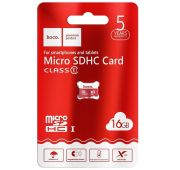 КАРТА ПАМЯТИ HOCO microSDHC 16GB CLASS10