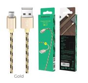 Кабель BOROFONE microUSB BX-24 1m Gold
