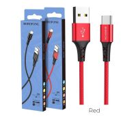 Кабель BOROFONE TYPE-C BX-20 1m Red