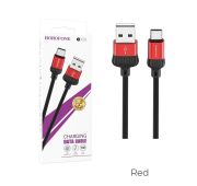 Кабель BOROFONE TYPE-C BX-28 1m Red/Black