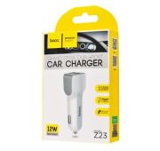 АЗУ HOCO Z23 USB dual port 2.4A (White)
