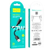 Кабель HOCO X96 TYPE-C 1m 3A 27W (Black)