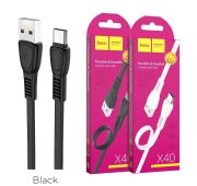 Кабель HOCO X40 TYPE-C 1m (Black)