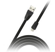 ДАТА-КАБЕЛЬ SMARTBUY 8 PIN ПЛОСКИЙ 1M BLACK