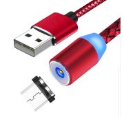 Кабель USAMS Micro Magnetic Charging Cable 1m Red