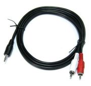 КАБЕЛЬ СИГНАЛ Jack 3,5mm (M)-->2xRCA  (1,5м)