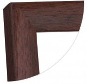 ф/рамка DB8 пластик 21*30 кр. дерево со стекломом