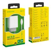 СЗУ BOROFONE BA-47AQC3.0 18W+TYPE-C 2.1A White