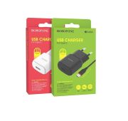 СЗУ BOROFONE BA-48A 1*USB+TYPE-C 2.1A White