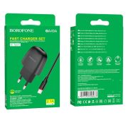 СЗУ BOROFONE BA-49A 1*USB+TYPE-C 2.1A BLACK