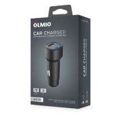 АЗУ OLMIO Type-C +USB 48W, QuickCharge 3.0,PD.