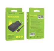 СЗУ BOROFONE BA-48A 1*USB+micro 2.1A Black