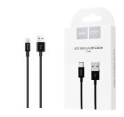 Кабель HOCO X23 MicroUSB 1m (Black)