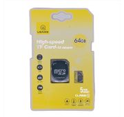 КАРТА ПАМЯТИ USAMS microSDHC 64GB+адаптер CLASS10
