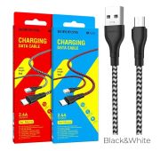 Кабель BOROFONE microUSB BX-39 1m White&Black