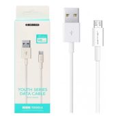 КАБЕЛЬ JELLICO QS-07 microUSB 3.1A (White)