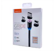 Кабель RECCI Lighting Magnetic RTC-N27L 1m Black