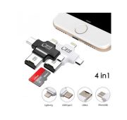 КАРТ-РИДЕР microSD+OTG USB micro/Type-C/Ligthning