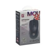 МЫШЬ  ПРОВОДНАЯ DEFENDER OPTIMUM  MB-160 USB BLACKK