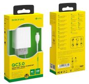 СЗУ BOROFONE BA-47AQC3.0 18W+microUSB 2.1A White