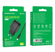 СЗУ BOROFONE BA-49A 1*USB+Micro 2.1A Black