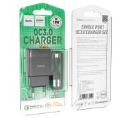 СЗУ HOCO C72Q QC 3.0 18W + MicroUSB (Black)