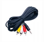 КАБЕЛЬ СИГНАЛ Jack 3,5mm (M)-->3xRCA  (3м)