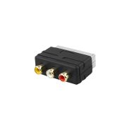ПЕРЕХОДНИК СИГНАЛ SCART->3RCA(гн)(вх/вых) Сигнал