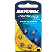 Батарейка RAYOVAC ACOUSTIC TYPE 10  1.45V (6/60)
