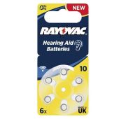 Батарейка RAYOVAC ZA10\6BL EXTRA