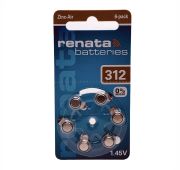 Батарейка RENATA ZA312 (BL-6) (60)