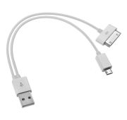КАБЕЛЬ ОРБИТА USB-->microUSB+TAB BS-3065 0.3m