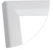 ф/рамка DB8 пластик 21*30 белый пластик со стеклом