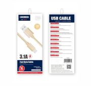 КАБЕЛЬ JELLICO GS-10 microUSB 3.1A (Gold)