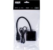 КАБЕЛЬ HDMI /VGA+AUX 15см BLACK