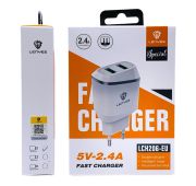 СЗУ LENYES LCH206-EU 2USB microUSB 2.4A WH