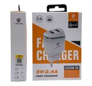 СЗУ LENYES LCH206-EU 2USB TYPE-C 5V-2.4A WH