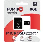 КАРТА ПАМЯТИ FUMICO microSDHC+АД 8GB CLASS10