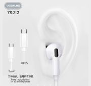 ГАРНИТУРА YESPLUS YS-212 TYPE-C  WH