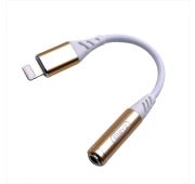 АДАПТЕР BYZ BC-028i LIGHTNING ->3.5mm GOLD