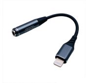 АДАПТЕР BYZ BC-028i LIGHTNING ->3.5mm GREY