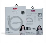 КАБЕЛЬ BYZ BC-026i AM-8pin (Lightning)  2 метра, 5A, ПВХ, белый