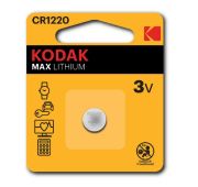 Батарейка KODAK CR1220/1BL MAX Lithium (60)
