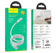 Кабель HOCO U91 MicroUSB 2.4A 1m (White/Gold)