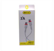 КАБЕЛЬ DENICOL D217 PD 3.0A TYPE-C-->TYPE-C WHITE