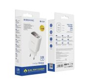 СЗУ BOROFONE BA-58A 2*USB LED 2.4A White