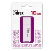 Флешка FLASH DRIVE MIREX 16GB USB 2.0 LINE WHITE (ecopack)