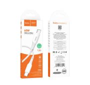 Кабель HOCO X70 TYPE-C->TYPE-C 1m 60W (White)
